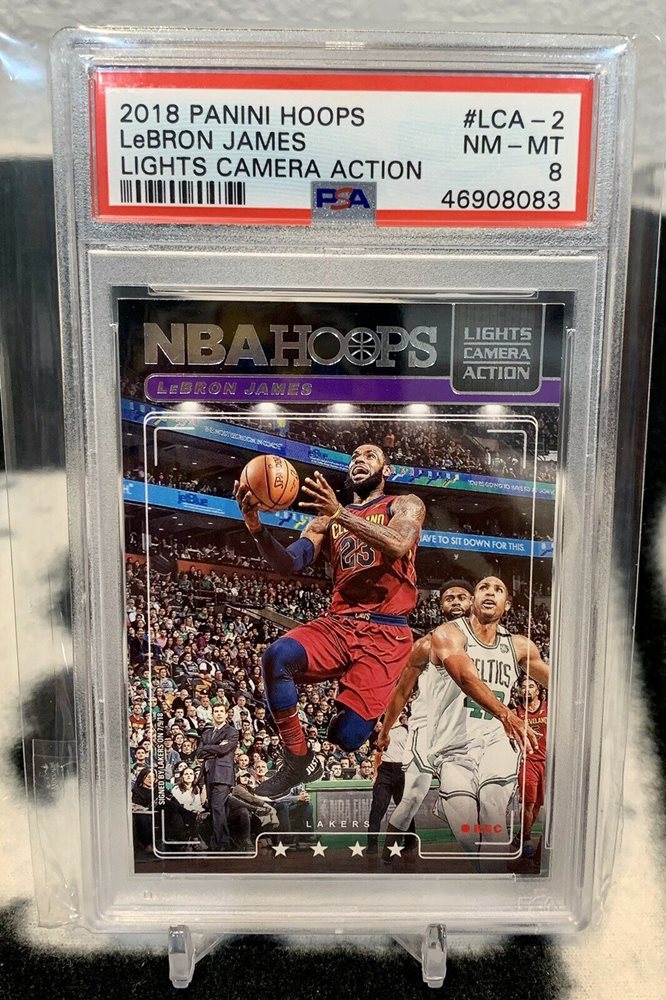 lebron james lights camera action card