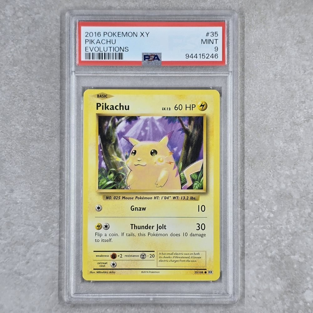 英語版 / 108FlowersRevised / PSA10 2016 POKEMON EVOLUTIONS PIKACHU PSA 10 GEM MINT 35/108 | eBay