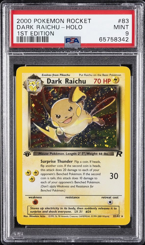 Auction Prices Realized Tcg Cards 2000 POKEMON ROCKET Dark