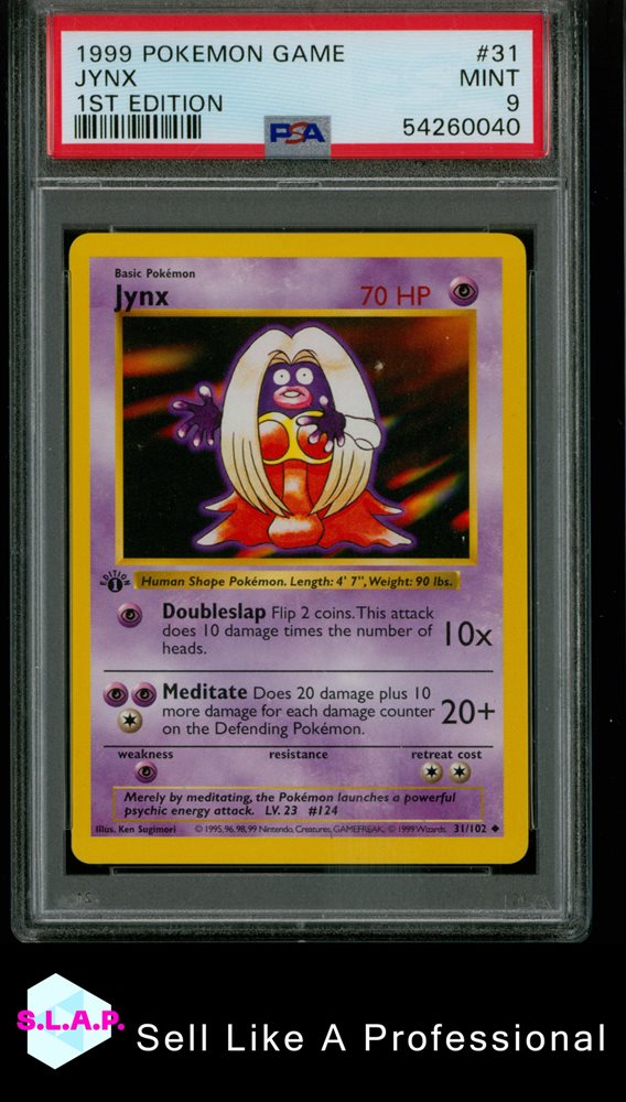 Auction Prices Realized Tcg Cards 1999 POKEMON GAME Jynx