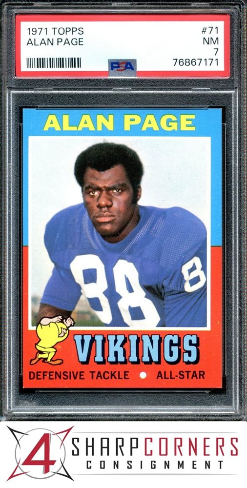 Auction Prices Realized Football Cards 1971 TOPPS Alan Page Auction Prices Realized Football Cards 1971 TOPPS Alan Page