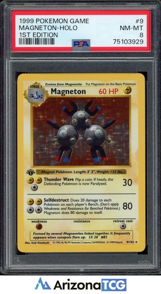 Auction Prices Realized Tcg Cards 1999 Pokemon Game Magneton-Holo
