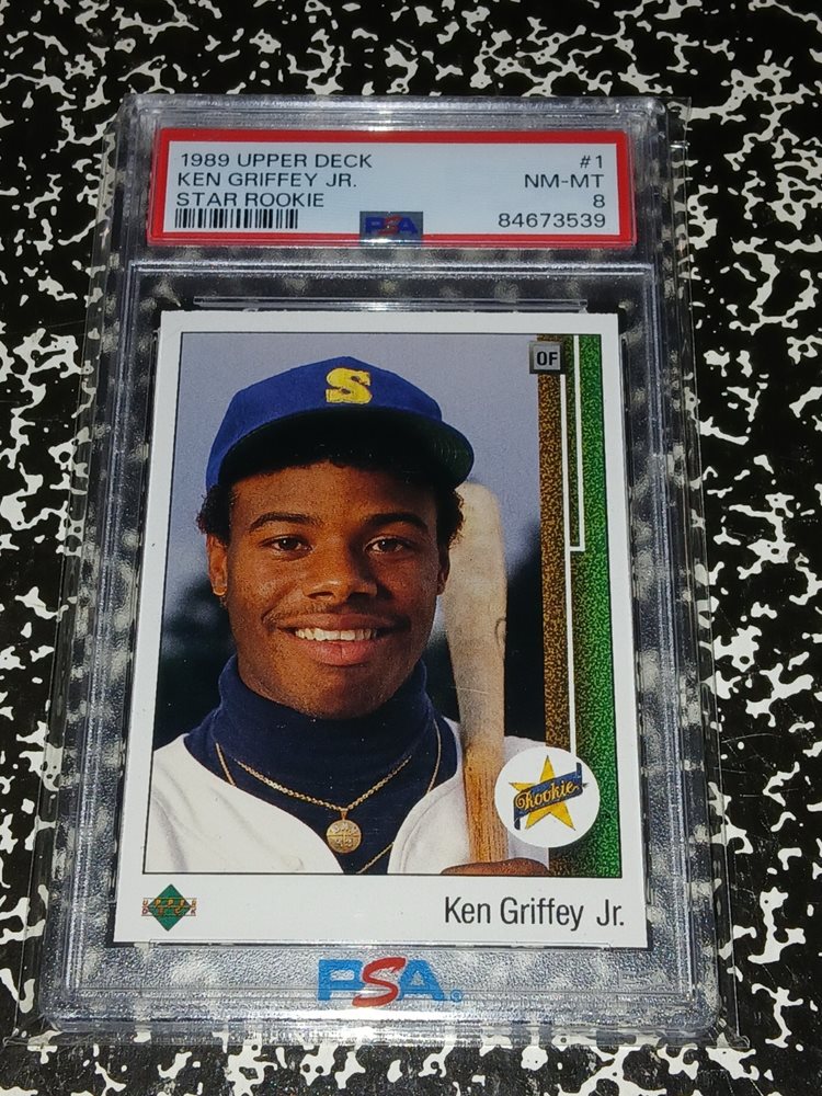 PSA 8 1989 Upper Deck Ken Griffey Jr #1 Rookie Card RC ケン