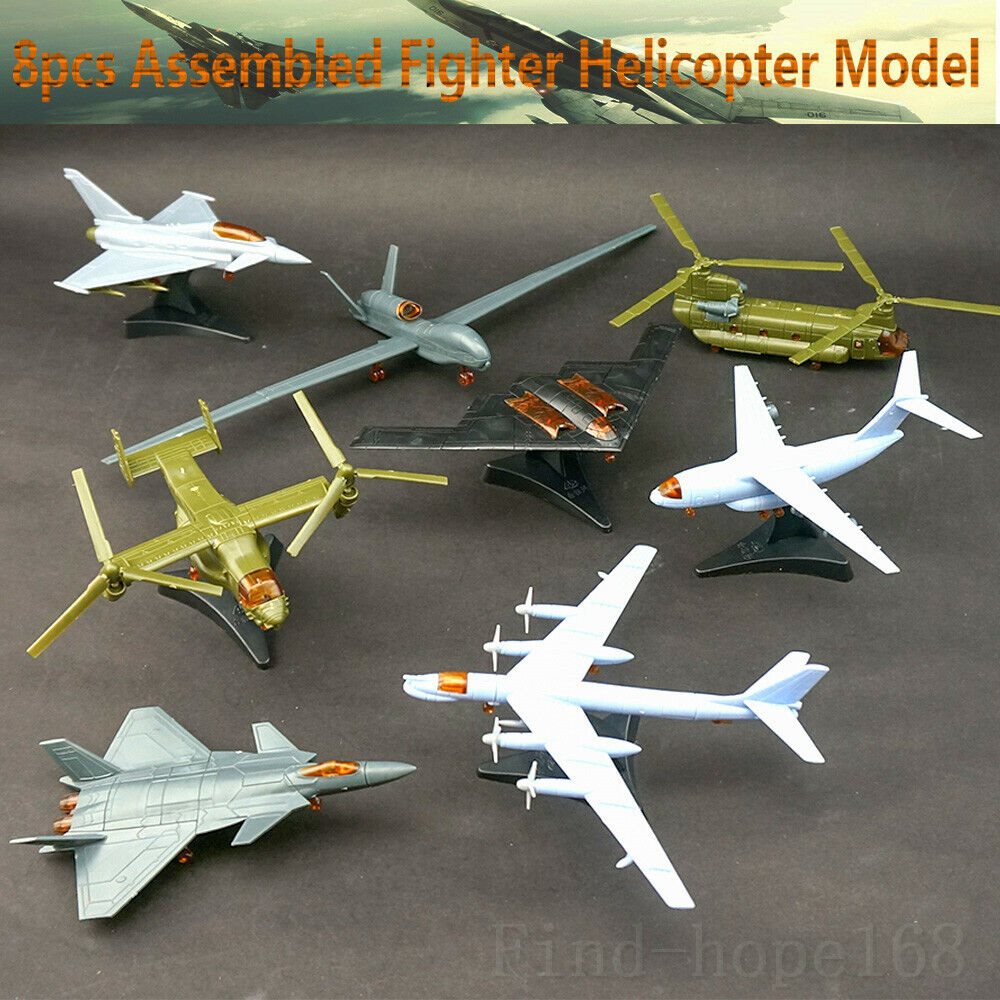 4D Assembled Fighter Airplane Helicopter Model Collection Puzzle Figure 1:165