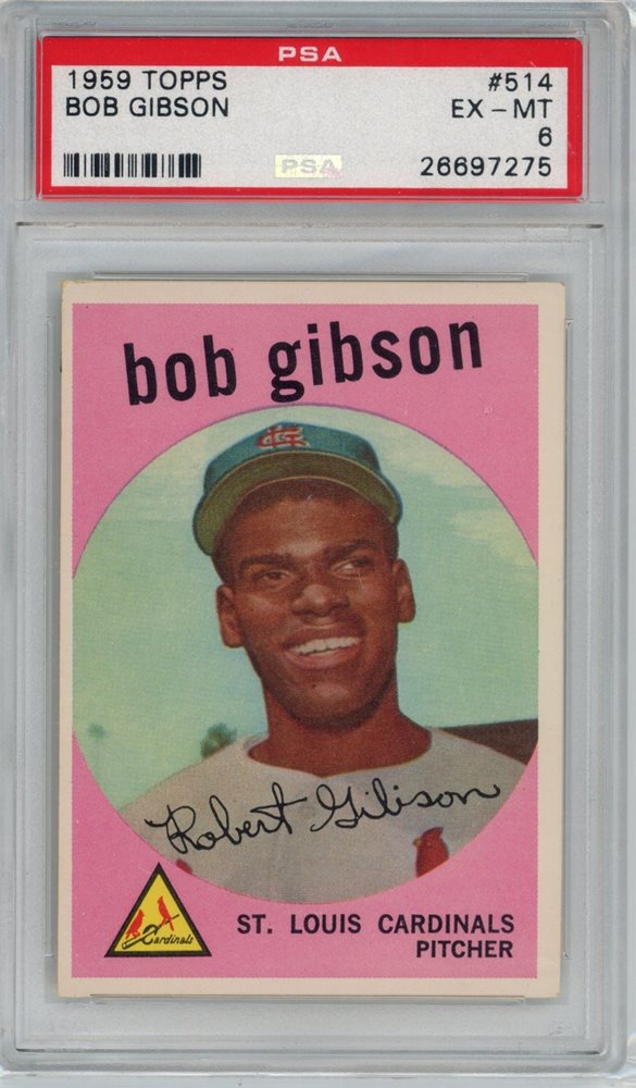 Auction Prices Realized Baseball Cards 1959 TOPPS Bob Gibson
