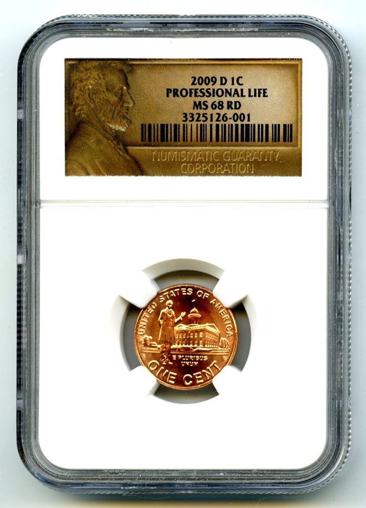 2009 D US MINT CENT PROFESSIONAL LIFE NGC MS68 RD ONLY 2 KNOWN TOP