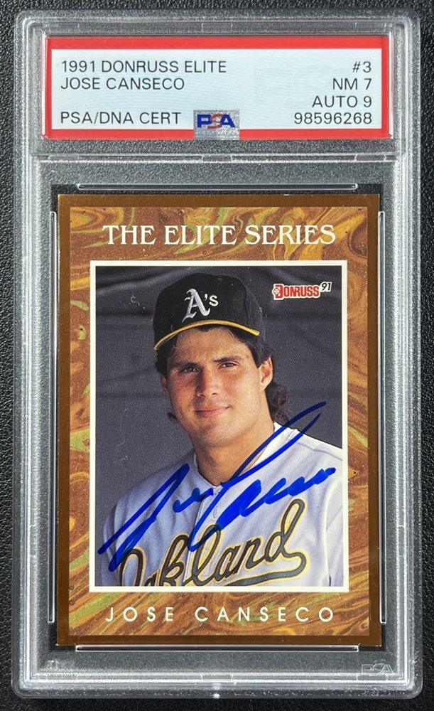 Jose Canseco  1991Donruss Elite含む3枚セット Jose Canseco 1991Donruss Elite含む3枚セット Auction Prices