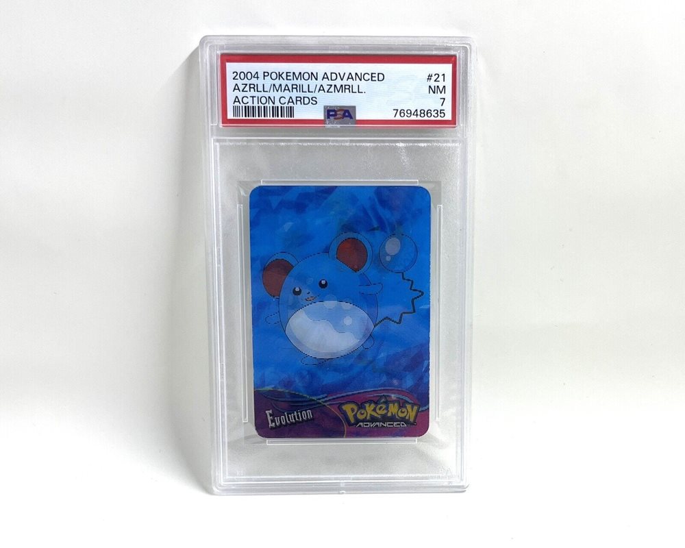 Auction Prices Realized Tcg Cards 2004 POKEMON ADVANCED ACTION CARDS  Azumarill / Azurill / Marill