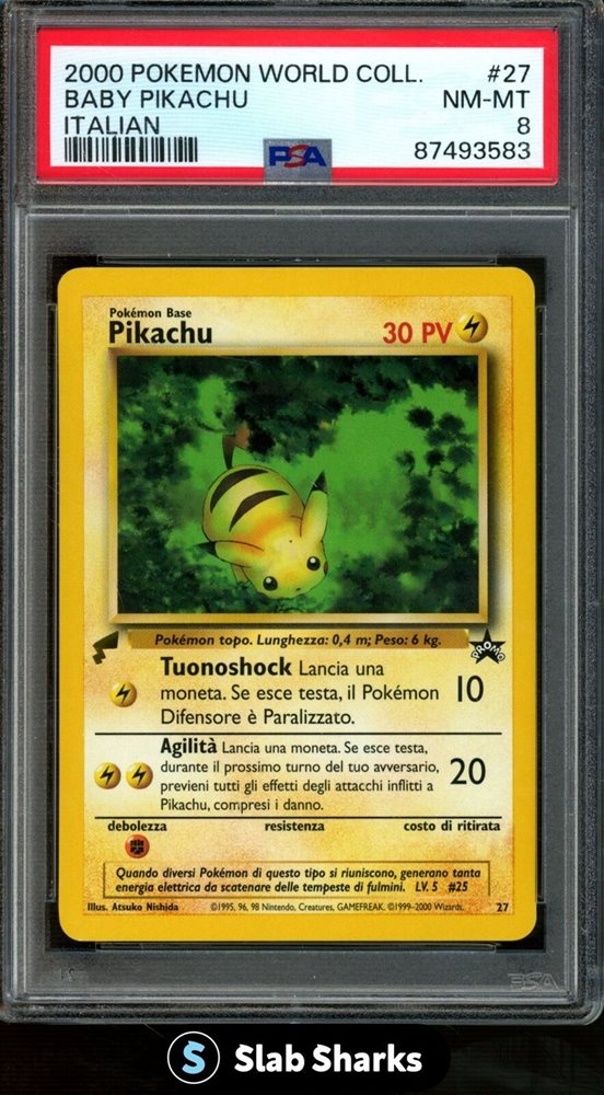 【PSA10】ピカチュウ pikachu world イタリア Italian Pikachu (Italian) PW2 Pikachu World Collection Holo for sale