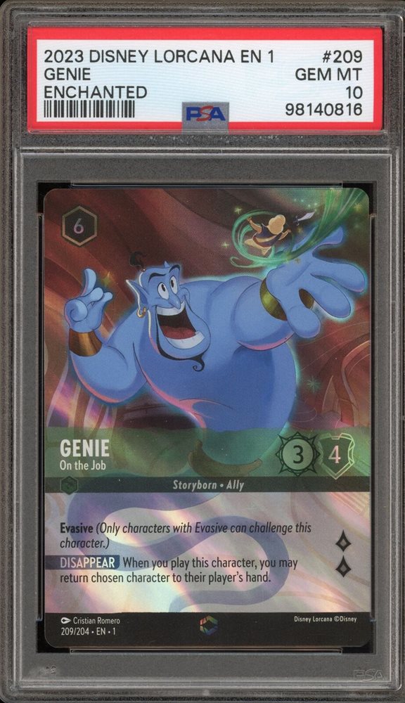 PSA10Disney Lorcana Genie #209 811 - メルカリ