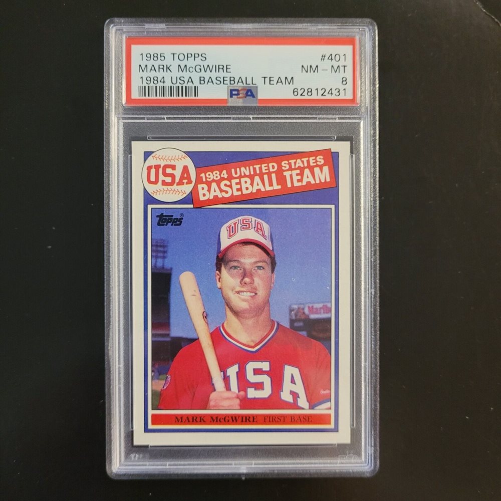 Auction Prices Realized Baseball Cards 1985 Topps Mark McGwire 1984 USA  BASEBALL TEAM