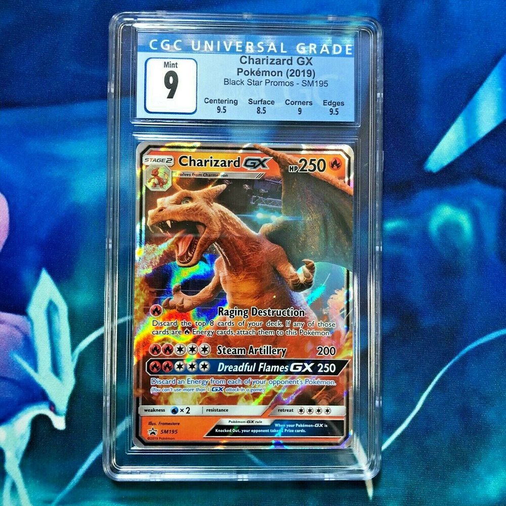 Charizard GX - CGC 9 Mint - SM195 Detective Pikachu Pro