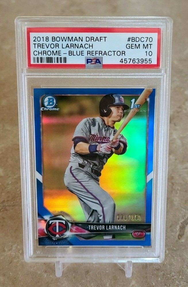 Trevor Larnach 2018 Bowman Draft Chrome Draft Pick Auto Black Refractor 75枚限定！！1st Bowman 直書き 直筆サインカード！！Twins eBay Auction Item 363031501608 Baseball Cards 2018 Bowman\u0027s Best