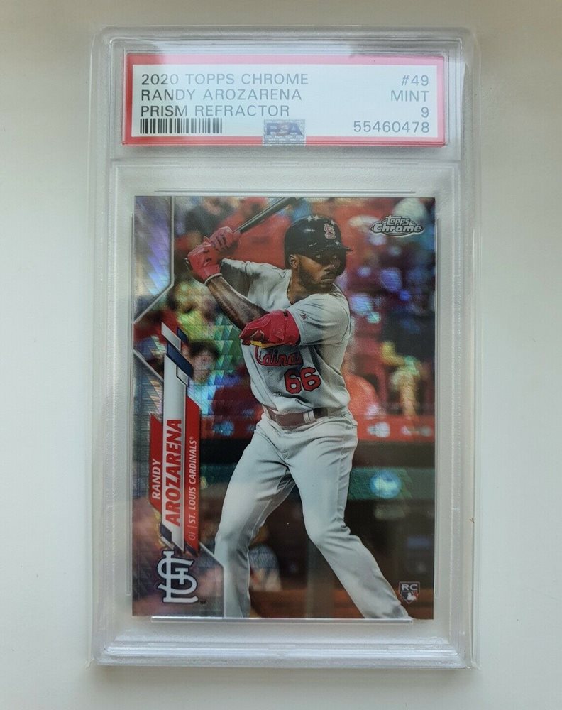 Auction Prices Realized Baseball Cards 2020 Topps Chrome Randy Arozarena  PRISM REFRACTOR