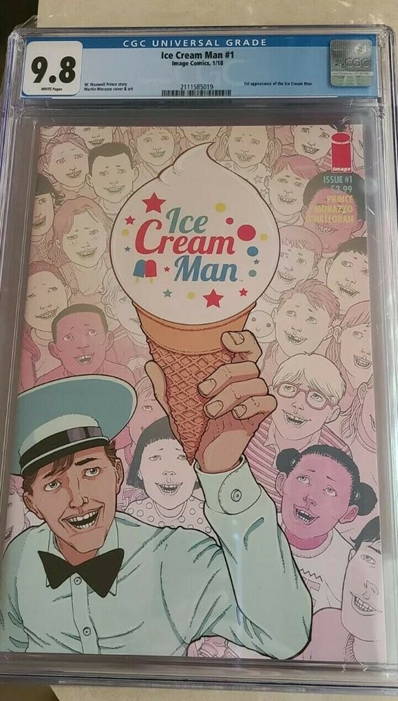 IMAGE COMICS 1ST APP FIRST PRINT ICE CREAM MAN #1 CGC 9.8 WHITE PAGES