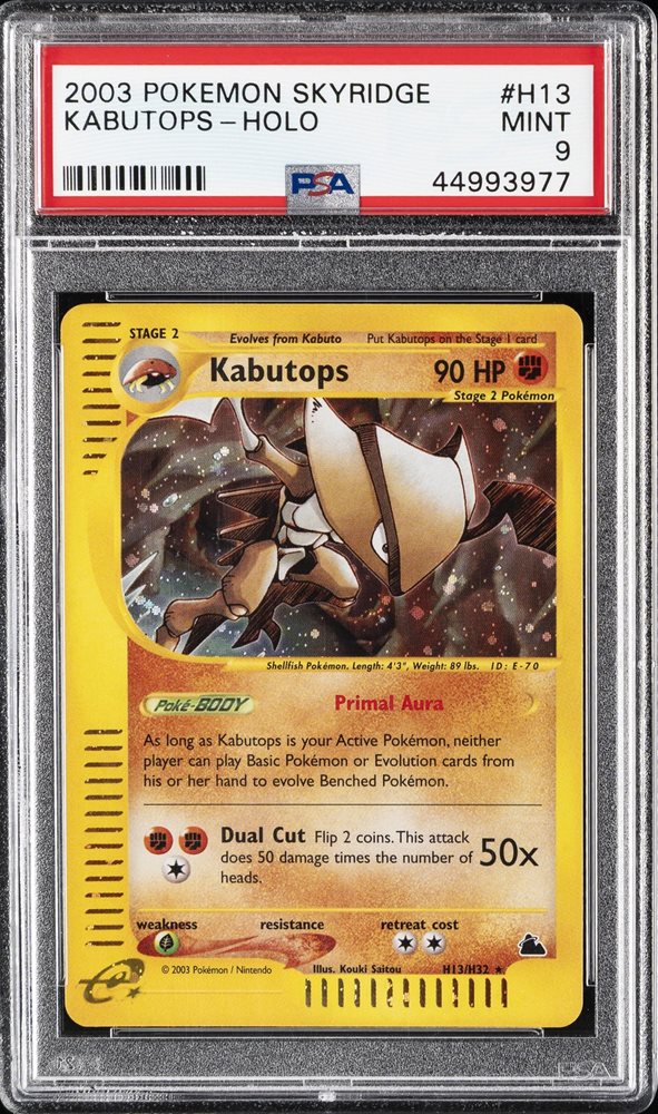 Auction Prices Realized Tcg Cards 2003 POKEMON SKYRIDGE Kabutops-Holo