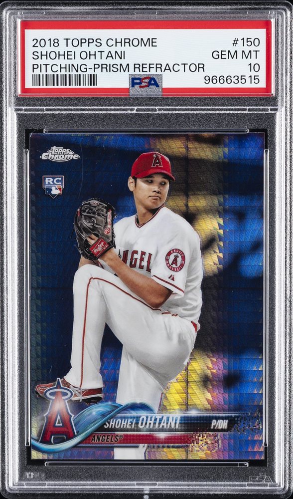 スポーツ選手 2018 Shohei Ohtani Topps Chrome PSA WBC 2018 Topps Chrome Shohei Ohtani rookie card RC #150 PSA 10