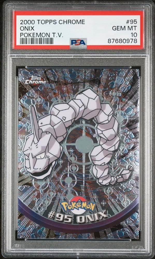 Auction Prices Realized Tcg Cards 2000 TOPPS CHROME POKEMON T.V. Onix