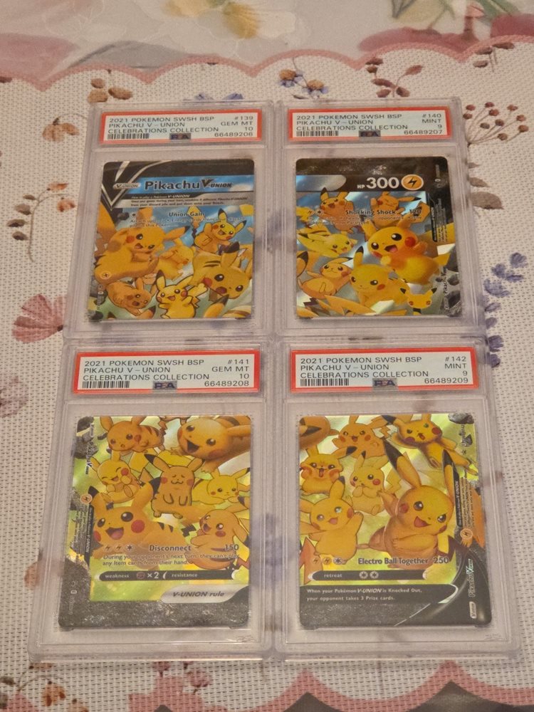 ピカチュウv v-union psa10 psa9 psa8 psa5 Auction Prices Realized Tcg Cards 2021 POKEMON SWSH BLACK