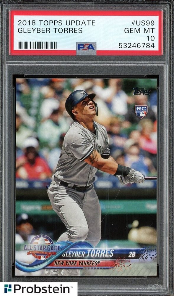 その他 MLB Gleyber Torres Sapphire PSA 10 Auction Prices Realized Baseball Cards 2018 TOPPS UPDATE