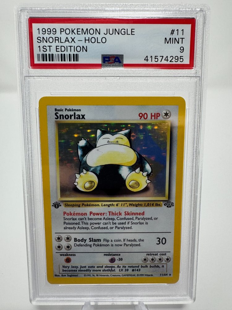 英語版初期 ポケモンカード snorlax holo 1st Edition Snorlax