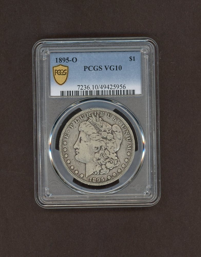 1895-O Morgan Silver Dollar $1 PCGS VG10, VG10 - PCGS Auction Prices