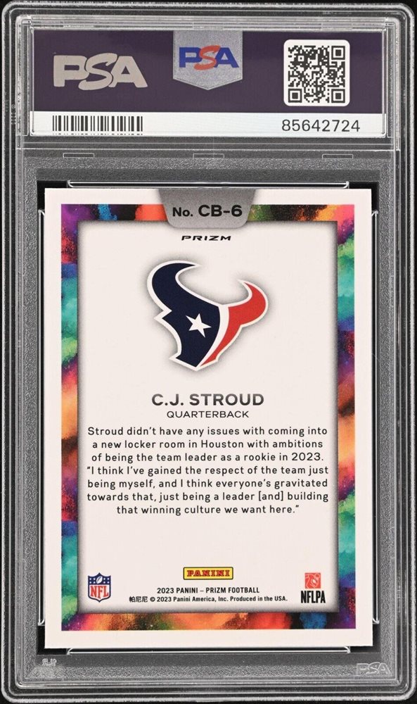 シングルカード PSA 9 2023 Prizm C J Stroud Color Blast PSA 9 2023 Prizm C J Stroud Color Blast
