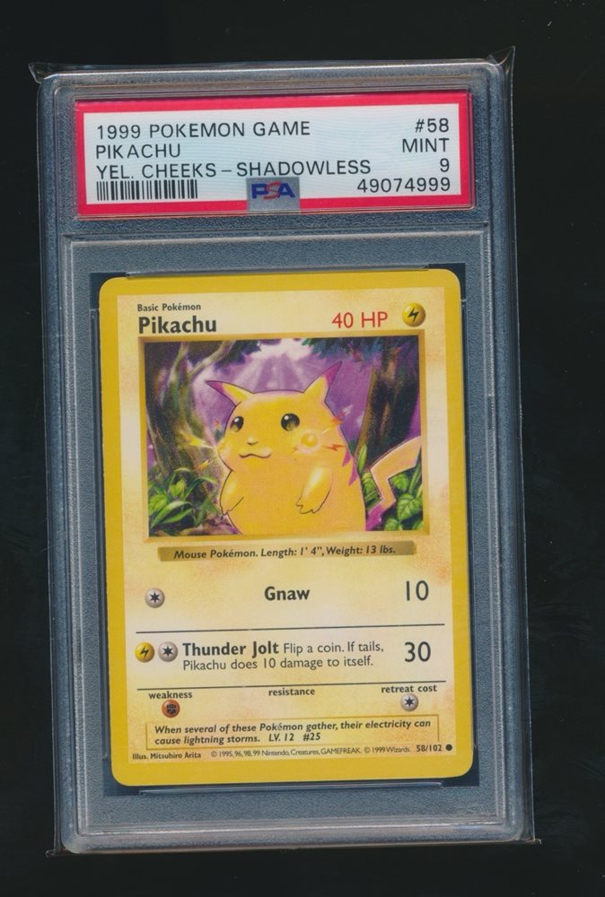 Auction Prices Realized Tcg Cards 1999 POKEMON GAME Pikachu