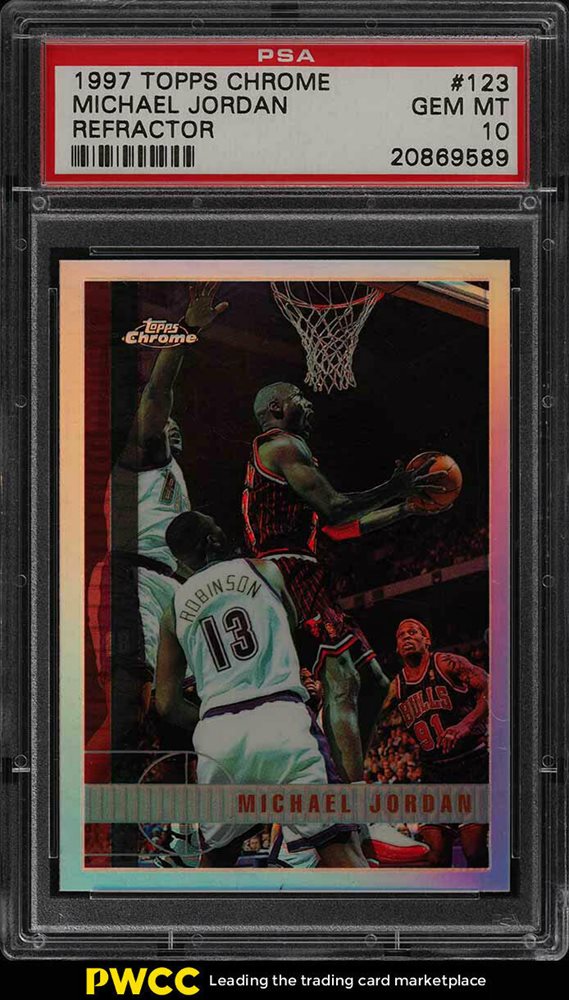 Michael Jordan refractor psa10 chrome