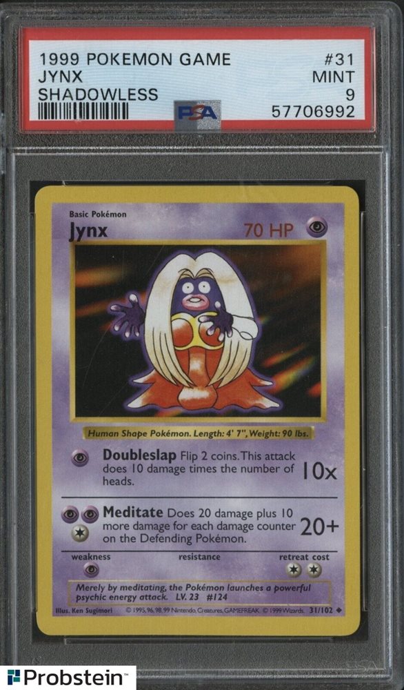 Jynx 英語版 1st edition shadow less Pokémon TCG - Jynx - 31/102 - 1st Edition Shadowless - Base