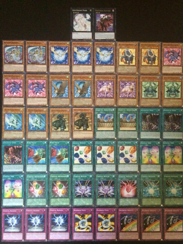Yu Gi Oh Complete Crystal Beast Deck Rainbow Dragon