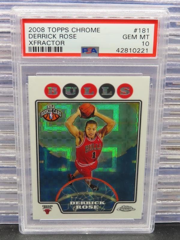 デリックローズ 2008 topps rc Bronze Refractor Derrick Rose 2008 Topps Chrome #181 Base Price Guide