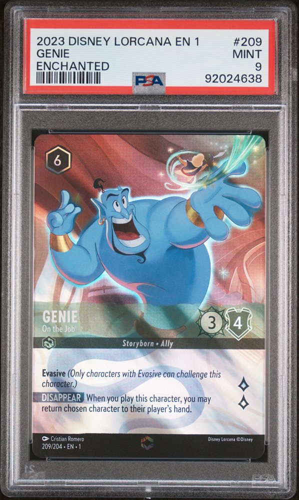 ロルカナ Lorcana エンチャンテッド enchanted ジニー PSA Auction Prices Realized Tcg Cards 2023 DISNEY LORCANA EN 1