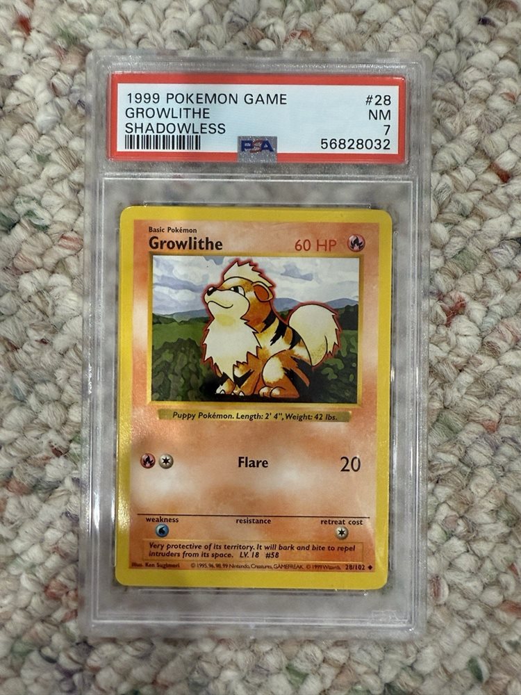 Auction Prices Realized Tcg Cards 1999 POKEMON GAME Growlithe