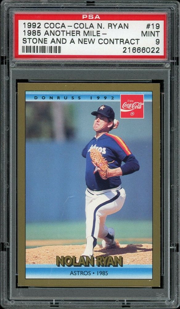 1992 Coca Cola Nolan Ryan Baseball 19 1985 Another Mil
