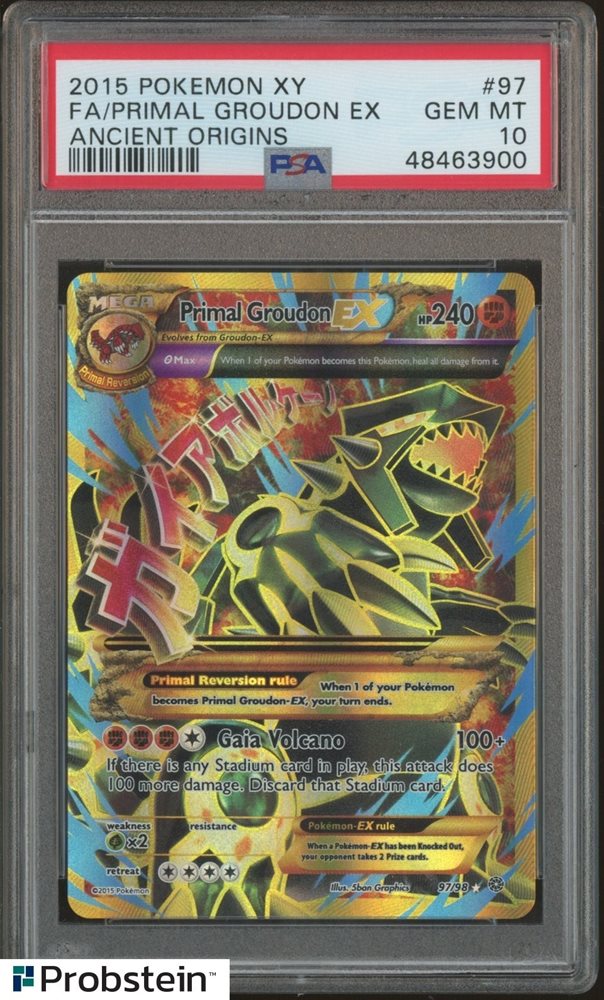 ゲンシグラードン PSA10 EX UR XY7 PRIMAL groudon Pokemon Card Japanese Primal Groudon EX UR XY7 Bandit Ring