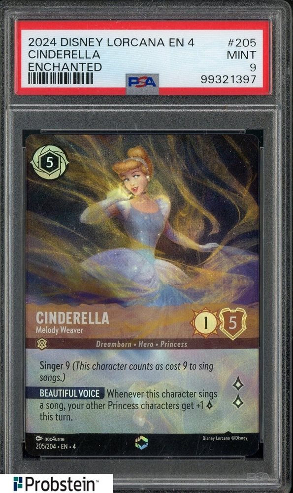 LORCANA シンデレラ エンチャンテッド Cinderella - Melody Weaver (Enchanted) - Ursula's Return - Disney