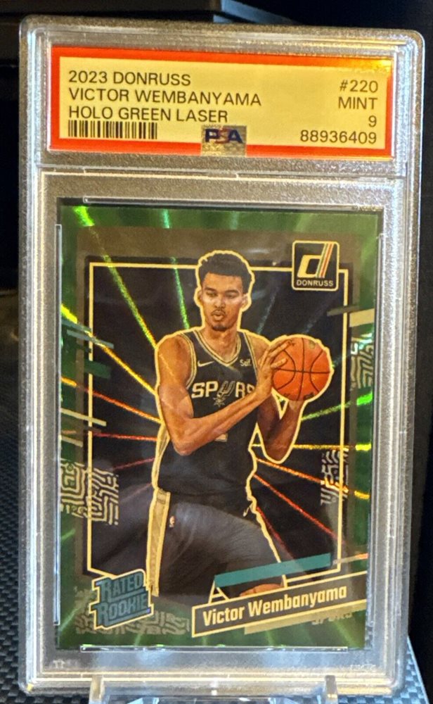 PSA10 わかり易く Wembanyama RC HoloGreen Laser NBA 売買された