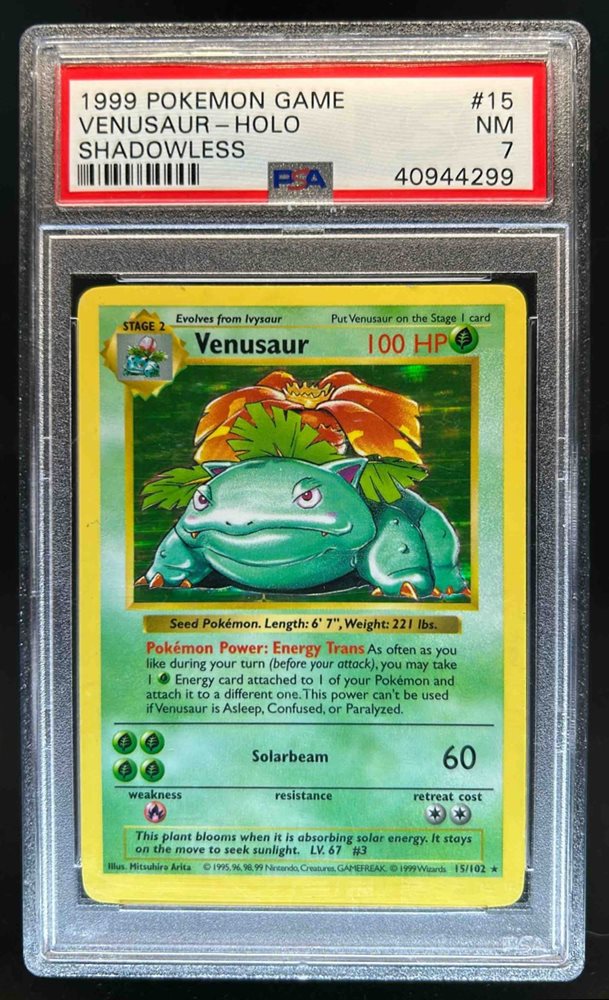 英語版初期　ポケモンカード　Venusaur shadowless holo 英語版初期 ポケモンカード Venusaur shadowless holo Venusaur