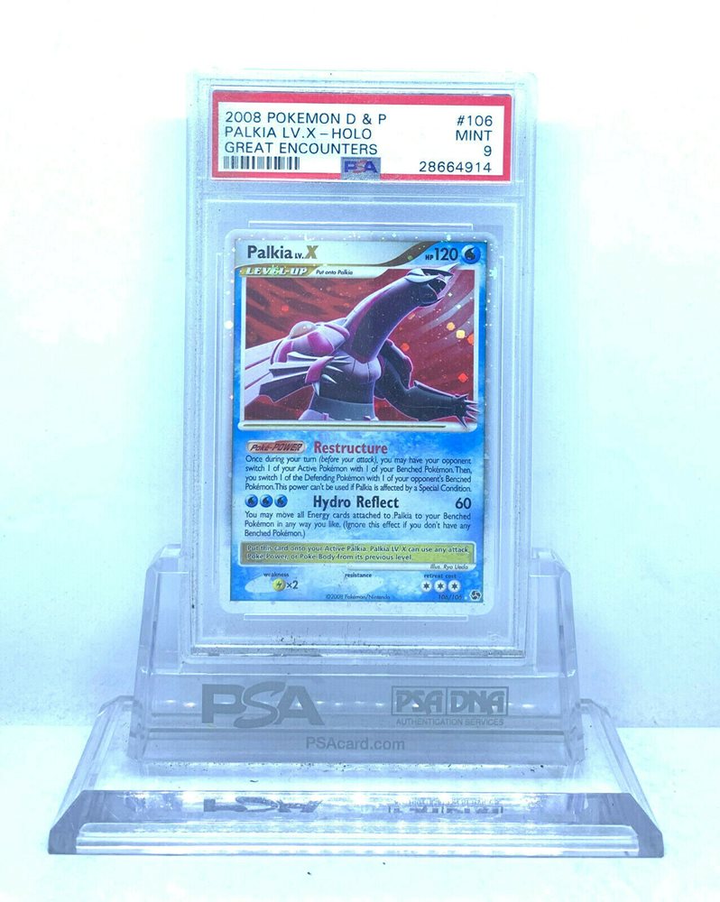 Auction Prices Realized Tcg Cards 08 Pokemon Diamond Pearl Great Encounters Palkia Lv X Holo