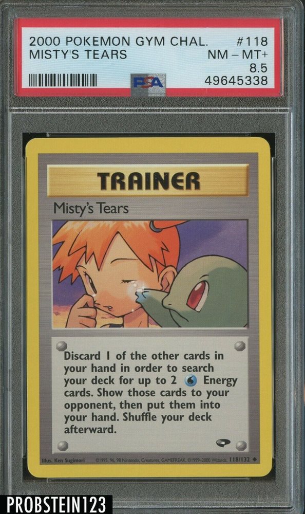 Auction Prices Realized Tcg Cards 2000 Pokemon Gym Challenge Misty's Tears
