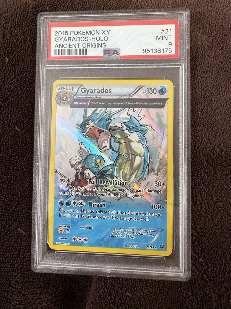 PSA10 2015 Pokémon XY Gyarados 21/98 Auction Prices Realized Tcg Cards 2015 POKEMON XY ANCIENT ORIGINS