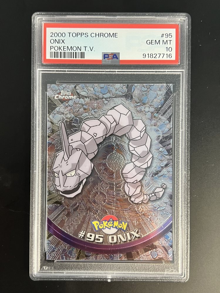 Auction Prices Realized Tcg Cards 2000 TOPPS CHROME POKEMON T.V. Onix