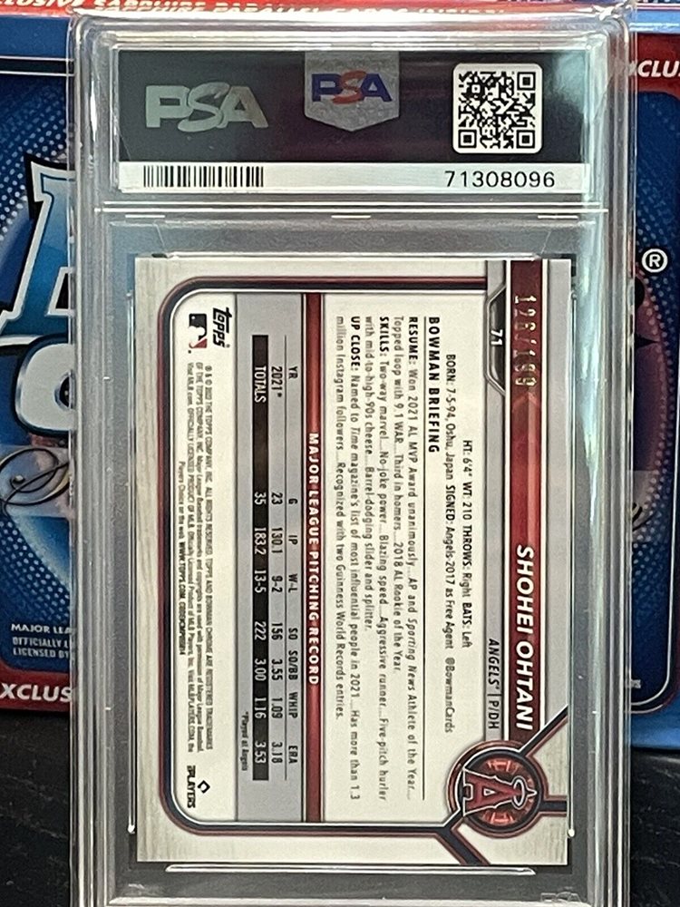 大谷翔平2022 Bowman Chrome Aqua Ray Wave 大谷翔平2022 Bowman Chrome Aqua Ray Wave 大谷翔平2022 Bowman