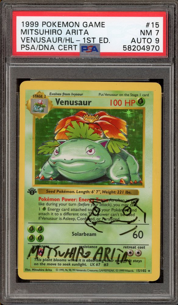 英語版初期　ポケモンカード　Venusaur shadowless holo Auction Prices Realized Tcg Cards 1999 POKEMON GAME Venusaur