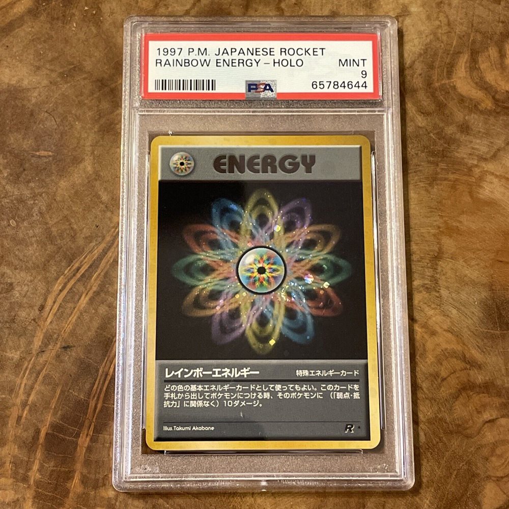 Auction Prices Realized Tcg Cards 1997 Pokemon Japanese Rocket Rainbow  Energy-Holo