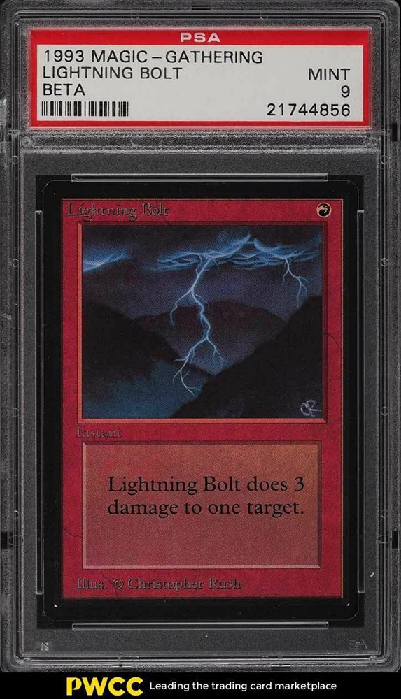 MTG 稲妻　Lightning Bolt ベータ　LEB BETA PSA7 MTG 稲妻 Lightning Bolt ベータ LEB BETA PSA7 稲妻 (Lightning Bolt