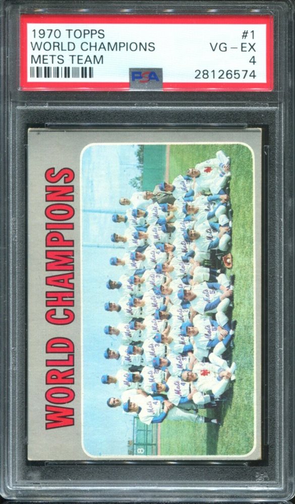 Auction Prices Realized Baseball Cards 1970 Topps World Champions Mets Team