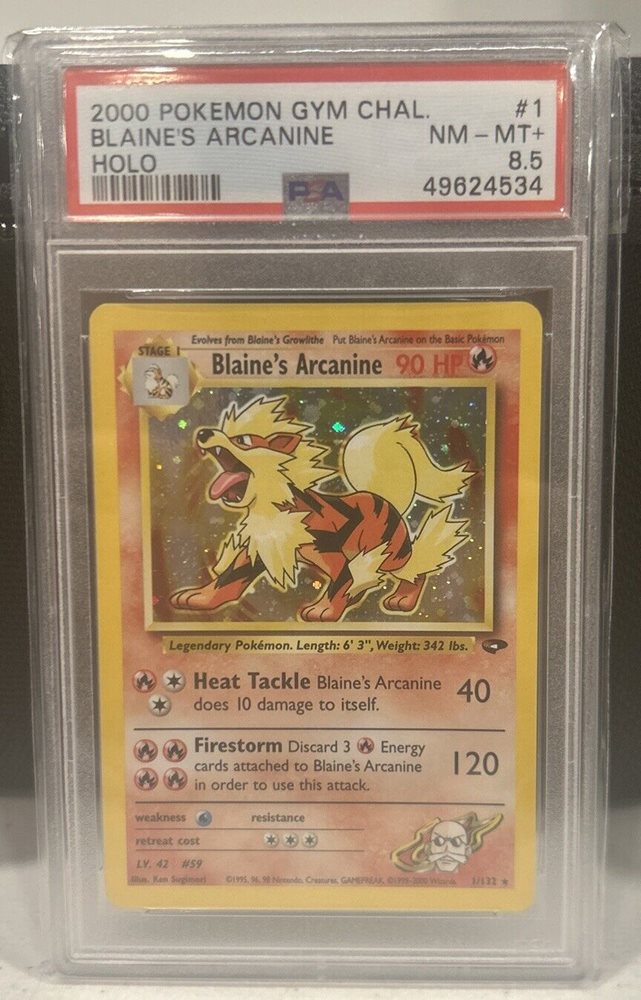 blaine's arcanine pokemon card value Blaine's Arcanine main image 1