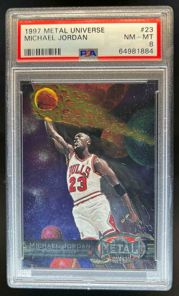 人気1997-98 l Universe PSA 8マイケル・ジョーダン Auction Prices Realized Basketball Cards 1997 METAL UNIVERSE